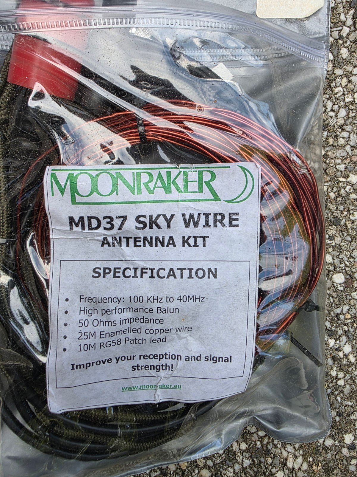 MOONRAKER DRAAD ANTENNE., Telecommunicatie, Antennes en Masten, Ophalen of Verzenden, Zo goed als nieuw, Antenne