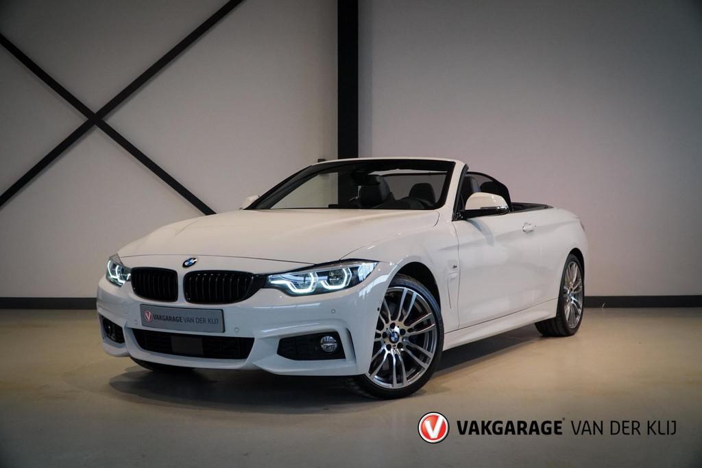 BMW 4-serie Cabrio 440i xDrive M-Sport | Indiv. Leder | 360, Auto's, BMW, Automaat, 4 stoelen, Wit, Leder