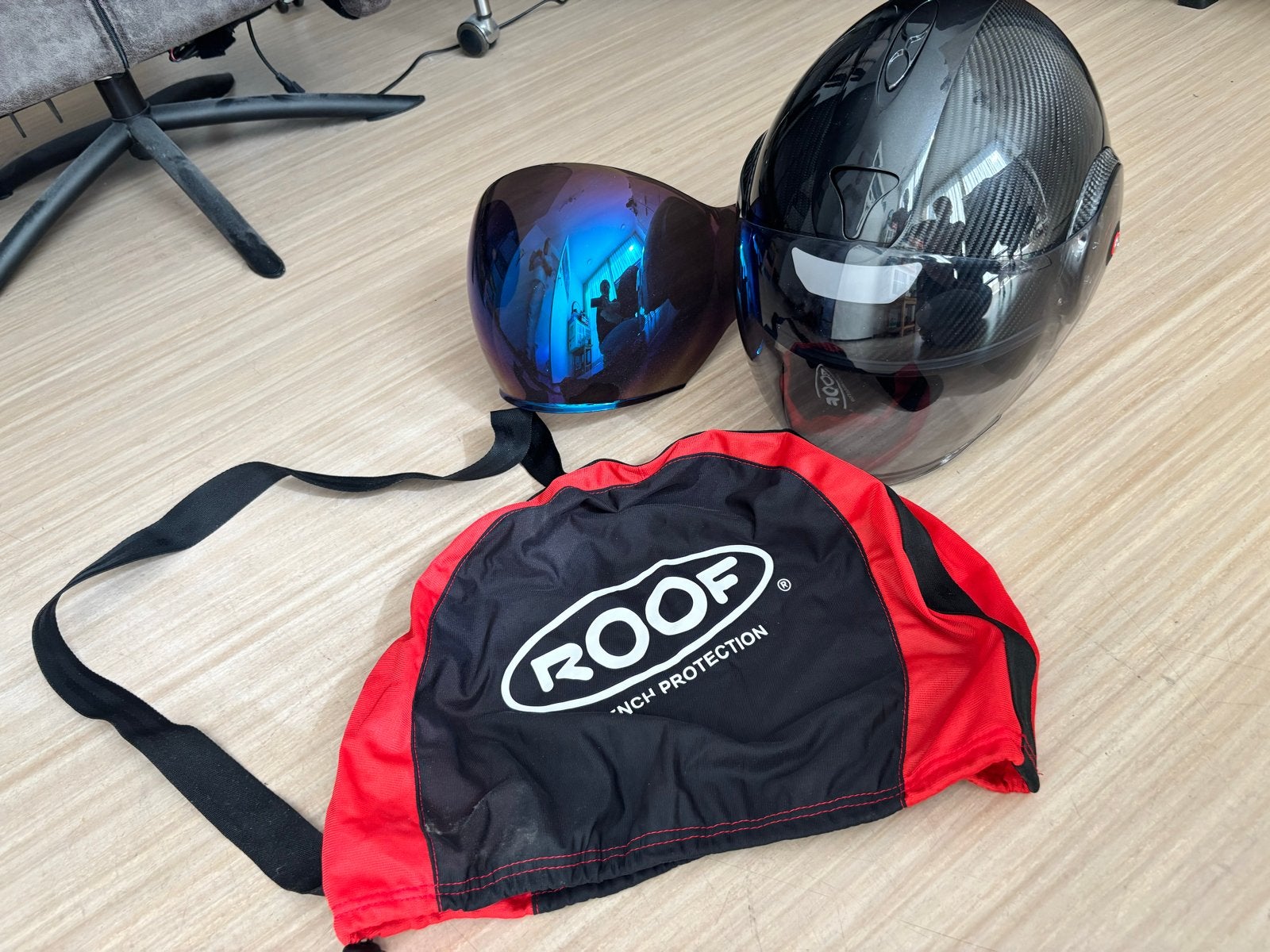 Roof Cooper Jethelm Carbon - Maat L (60), Overige merken, Heren, Jethelm, Ophalen of Verzenden