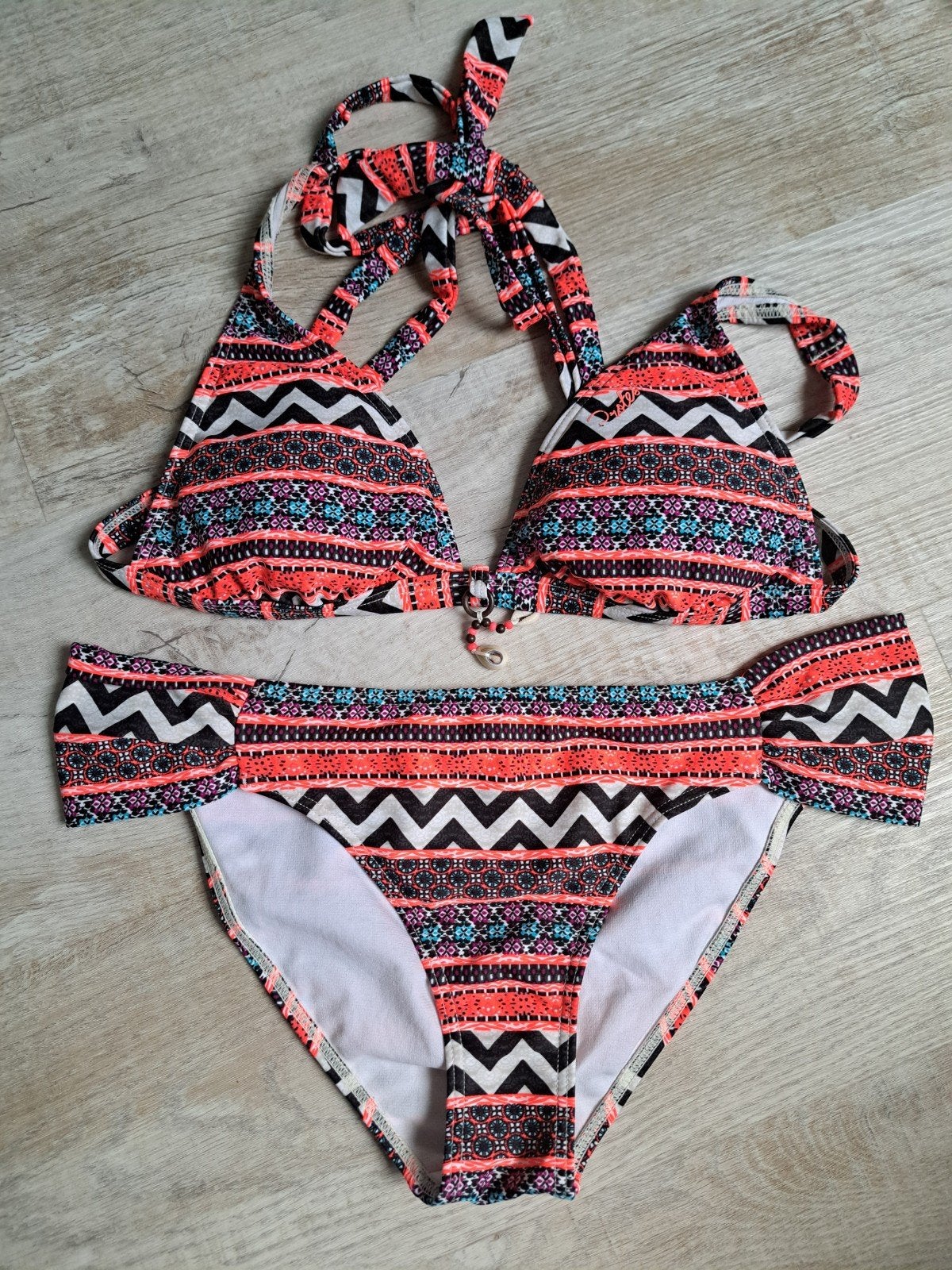 Protest bikini met print en schelpjes, Meerkleurig, Ophalen of Verzenden, Zo goed als nieuw, Protest