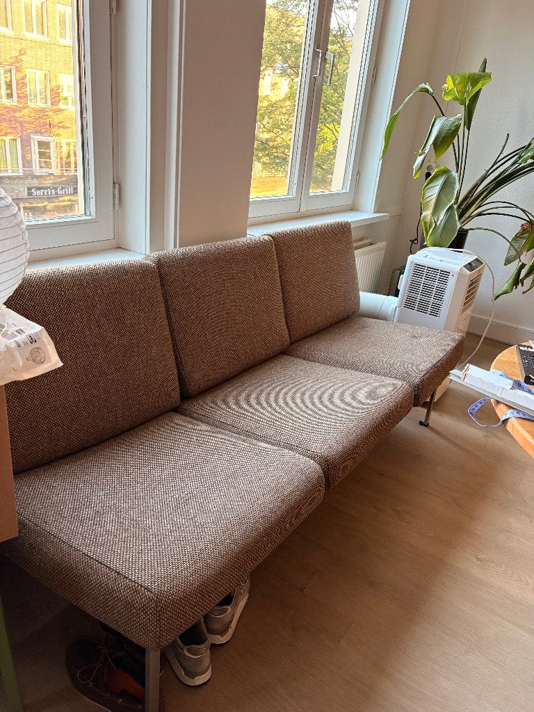 Comfortabele driepersoonsbank van Gispen, Ophalen, Driepersoons, Zo goed als nieuw, Rechte bank