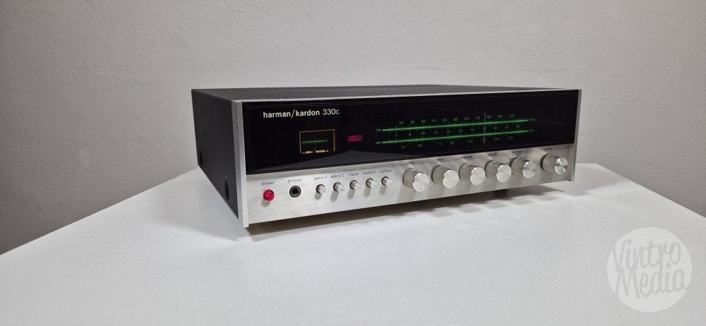 Harman Kardon 330C Versterker | Receiver | Vintage | Phono, Overige merken, Refurbished, Ophalen of Verzenden, Minder dan 60 watt