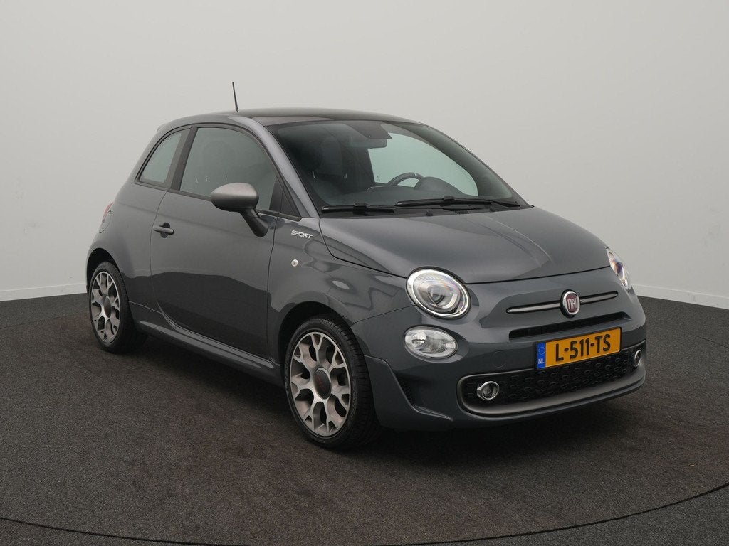 Fiat 500 1.0 Hybrid Sport - Occasion Lease vanaf €514 p/m, Auto's, Voorwielaandrijving, 12 maanden, 4 stoelen, Origineel Nederlands