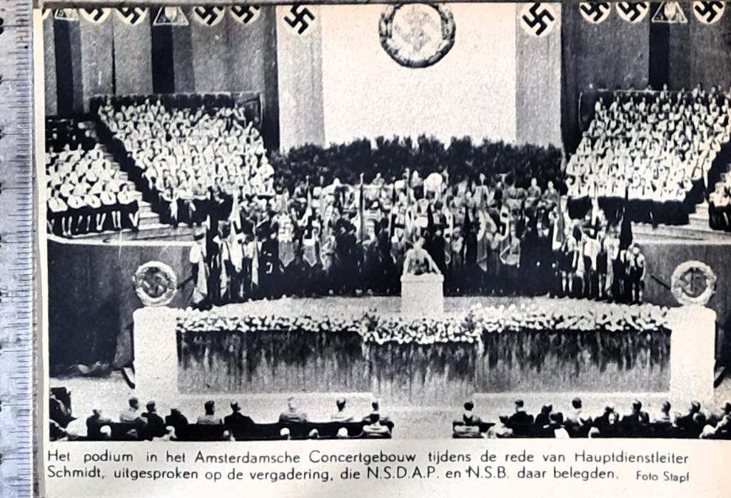 Amsterdam 1942, NSDAP en NSB in het Concertgebouw, Verzamelen, Verzenden, 1940 tot 1960, Gebruikt, Overige onderwerpen