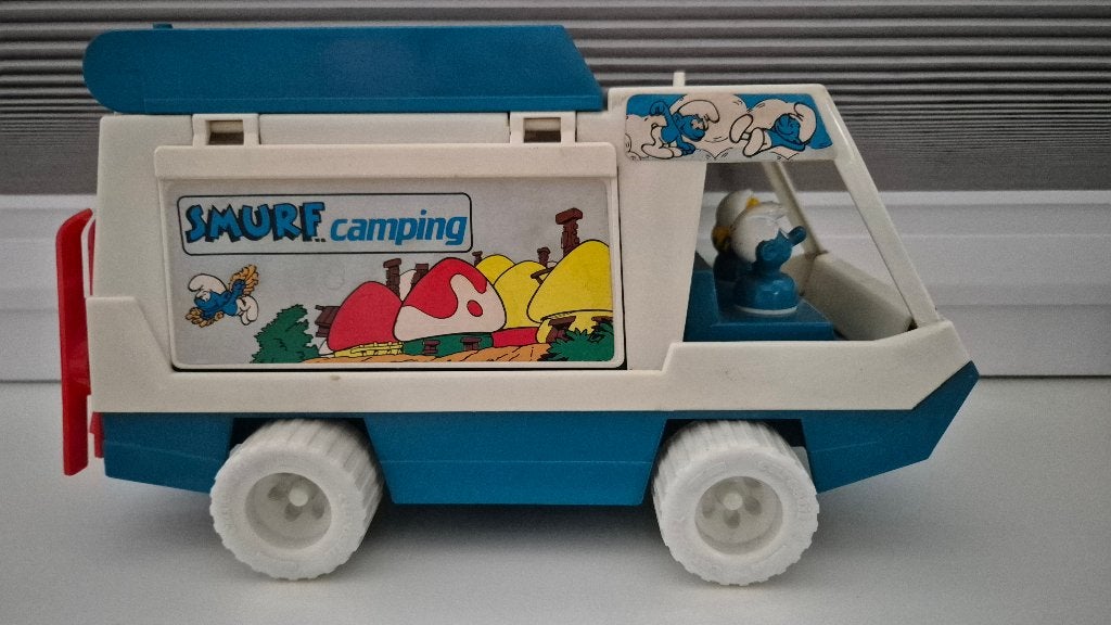 Eurostil - Camper Smurf, Ophalen of Verzenden, Zo goed als nieuw, Verschillende Smurfen, Poppetje, Figuurtje of Knuffel