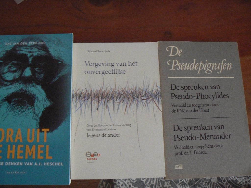 Rabbijns denken Heschel, Levinas, pseudo Phocylides, Meander, Ophalen