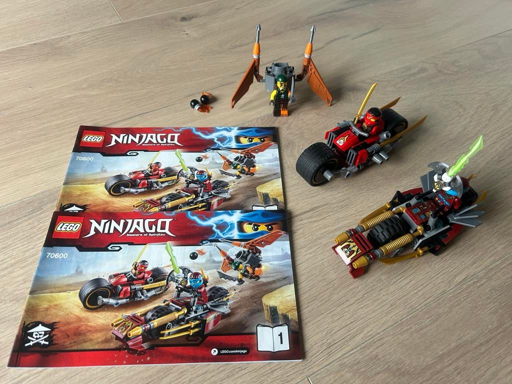 LEGO Ninjago 70600 Ninja Bike Chase - Complete set, Compleet, Lego, Ophalen of Verzenden, Zo goed als nieuw