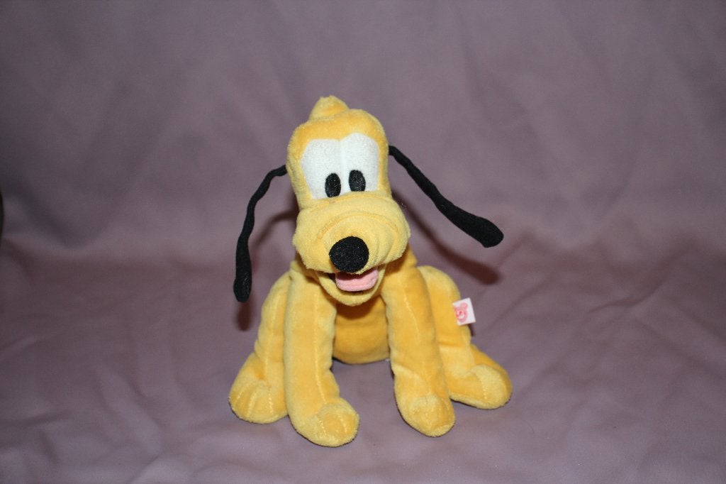 Disney Pluto knuffel Pluche - hond - 22cm, Disney, Disney, Geel, Zo goed als nieuw