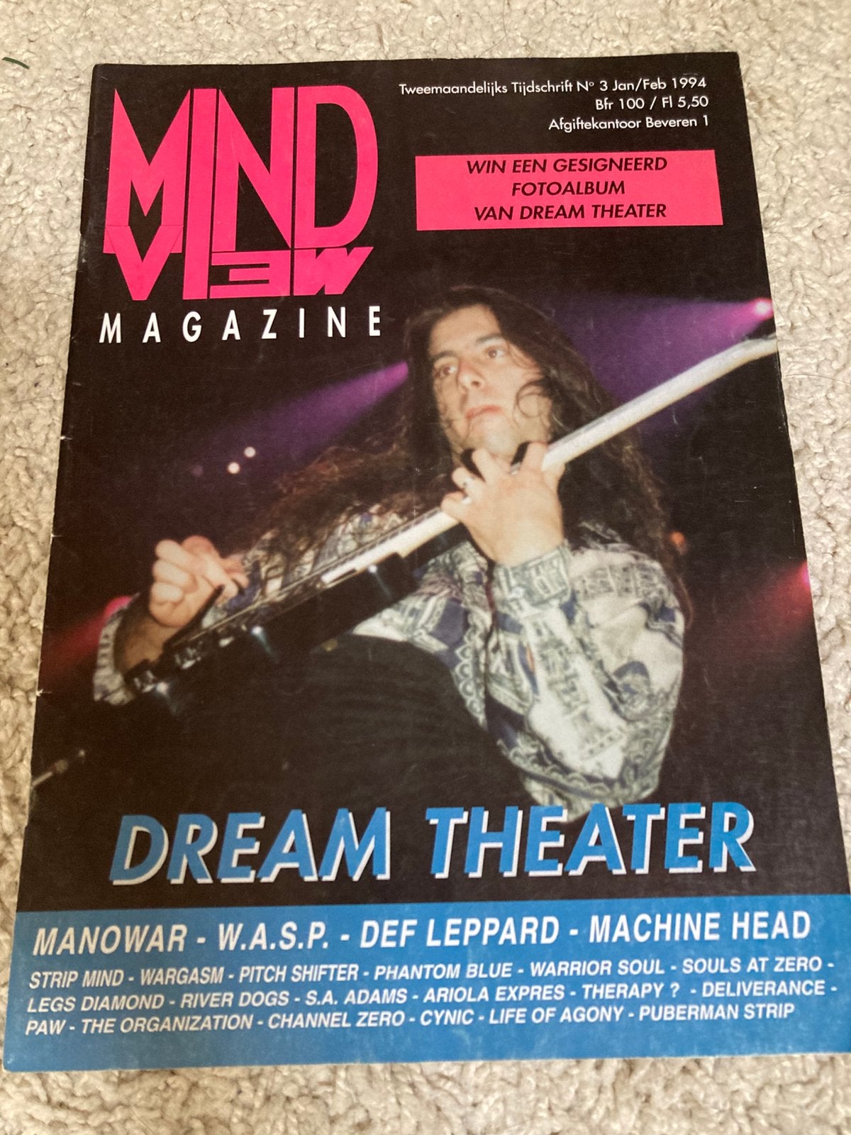 MINDVIEW Magazine 1994 MANOWAR Dream Theater WASP Wargasm, Ophalen of Verzenden, Zo goed als nieuw, Muziek, Film of Tv