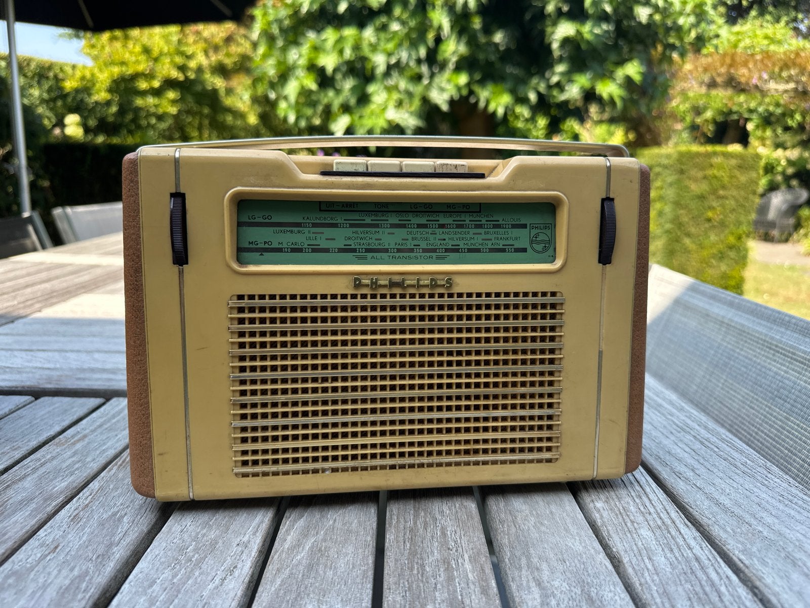 Vintage Philips Transistorradio, Audio, Tv en Foto, Radio's, Ophalen, Gebruikt, Transistorradio