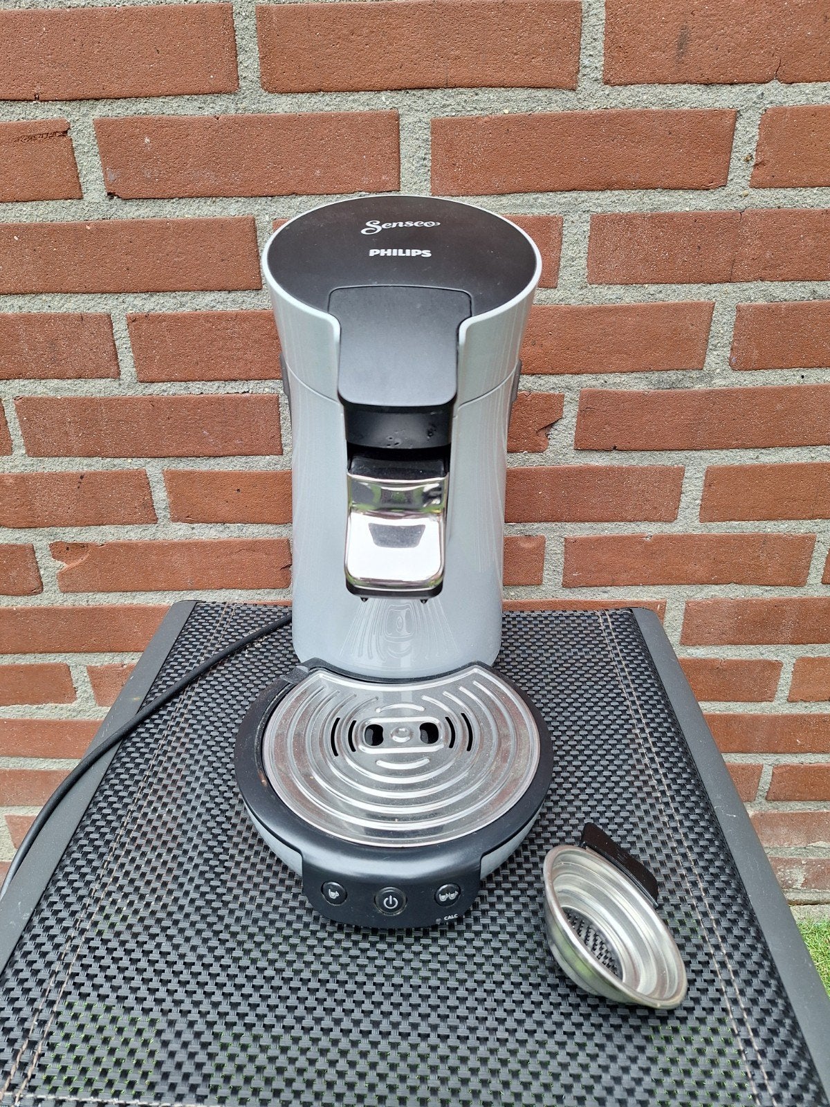 Philips Senseo Koffiezetapparaat - Grijs, Witgoed en Apparatuur, Koffiezetapparaten, Ophalen, Koffiepads en cups, Gebruikt, Koffiemachine