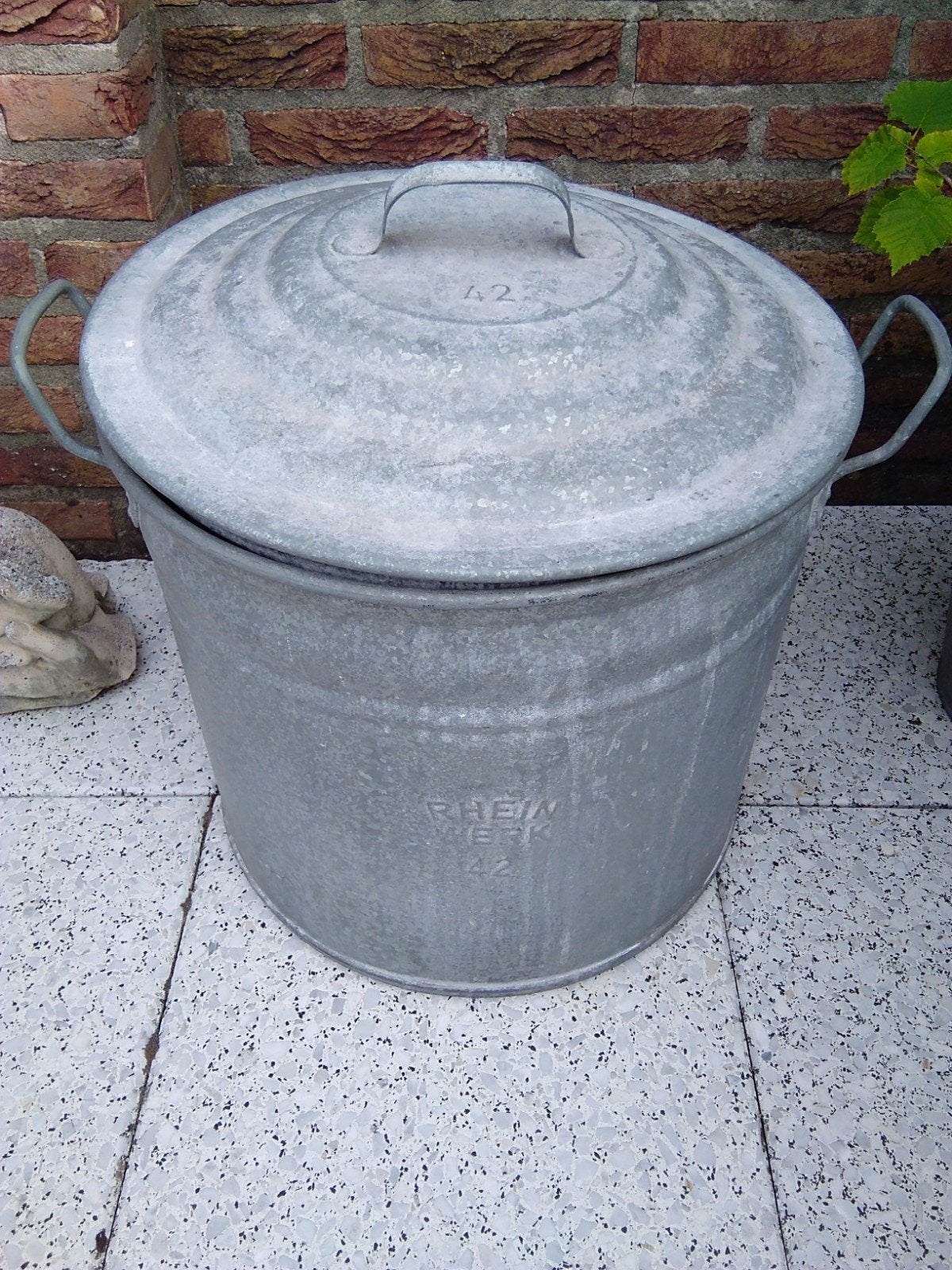 Prachtige brocante zinken wasteil van het merk Rheine!!!!, Ophalen of Verzenden