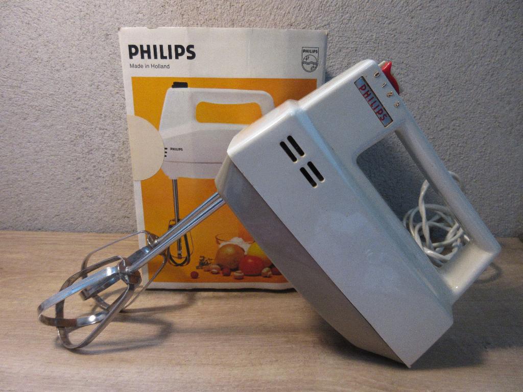 Vintage Philips mixer keukenmixer, Witgoed en Apparatuur, Keukenmixers, Ophalen of Verzenden, Gebruikt, 3 snelheden of meer