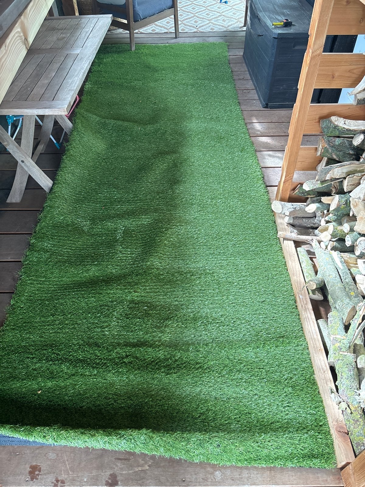 Kunstgrasmat 150x390cm, Tuin en Terras, Ophalen, Nieuw, Minder dan 10 m², Kunstgras
