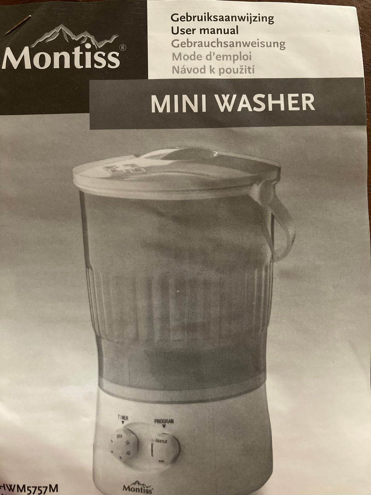 Montiss Mini Wasmachine HWM5757M - Compact en Draagbaar, Verzenden, Zo goed als nieuw