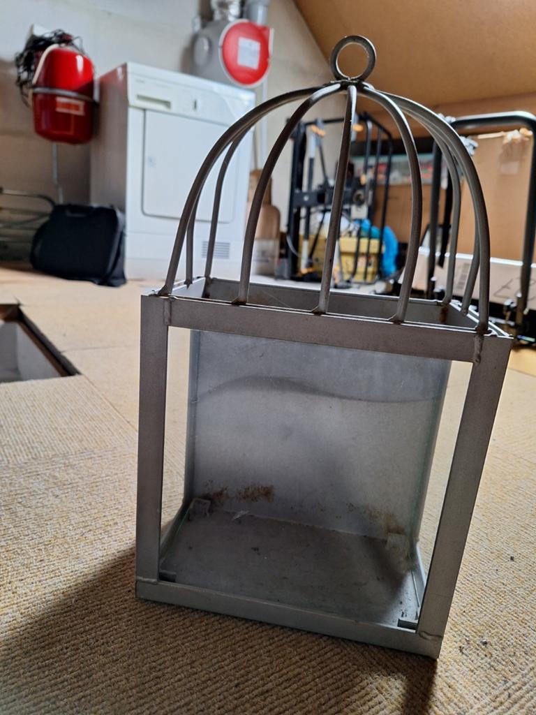 Metalen Windlicht zwaar en robuust. Ook voor buiten.
50 cm h, Huis en Inrichting, Woonaccessoires | Stolpen, Ophalen of Verzenden
