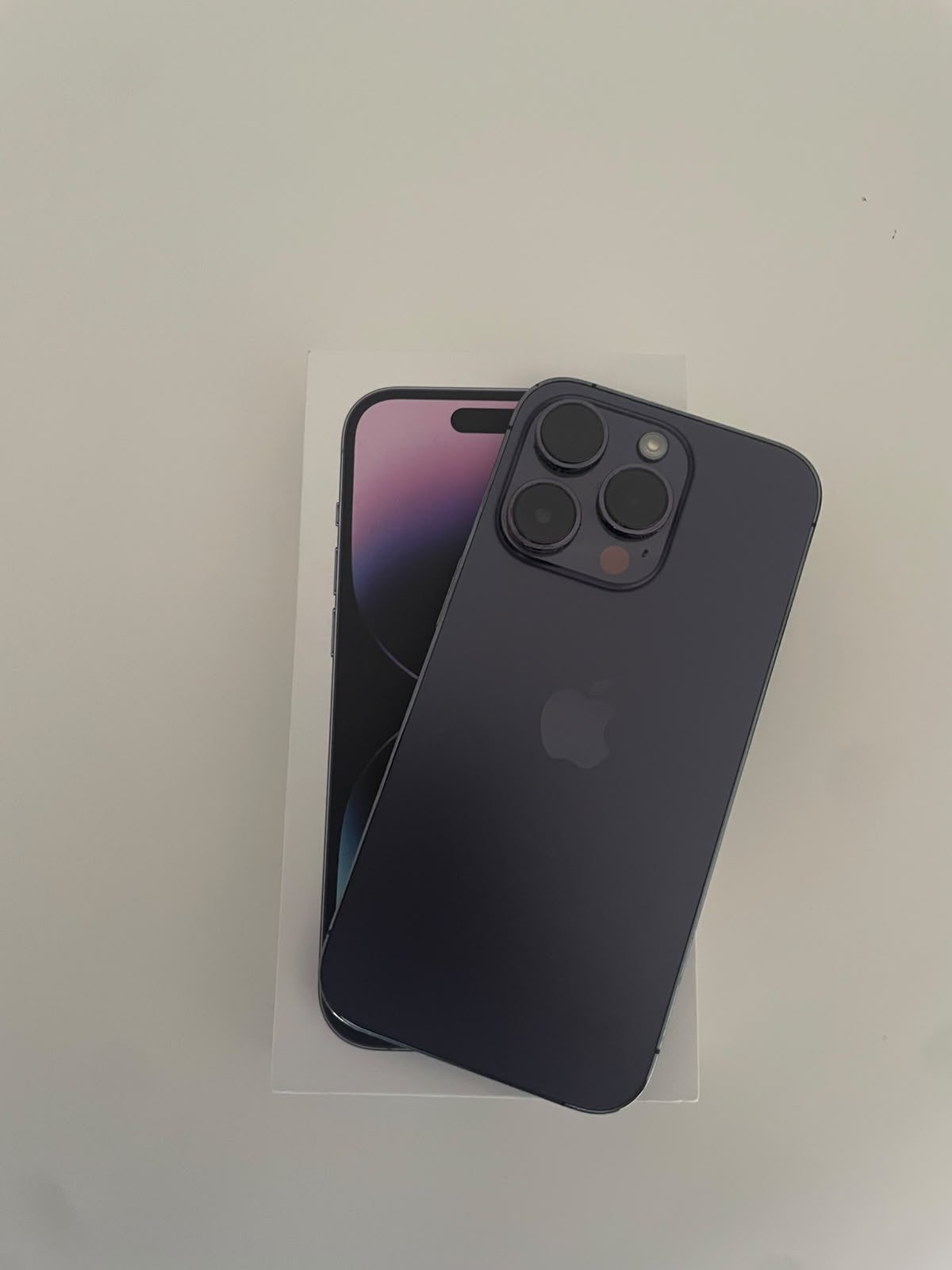 iPhone 14 Pro 128gb Deep Purple, Telecommunicatie, Paars, Ophalen of Verzenden, Zo goed als nieuw, 87 %