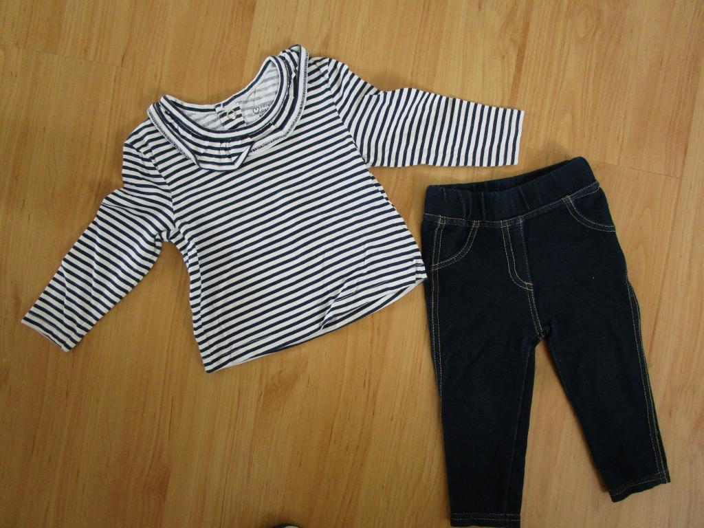 Zeeman + Primark maat 74 - broek + shirt, Meisje, Ophalen of Verzenden, Zo goed als nieuw, Setje