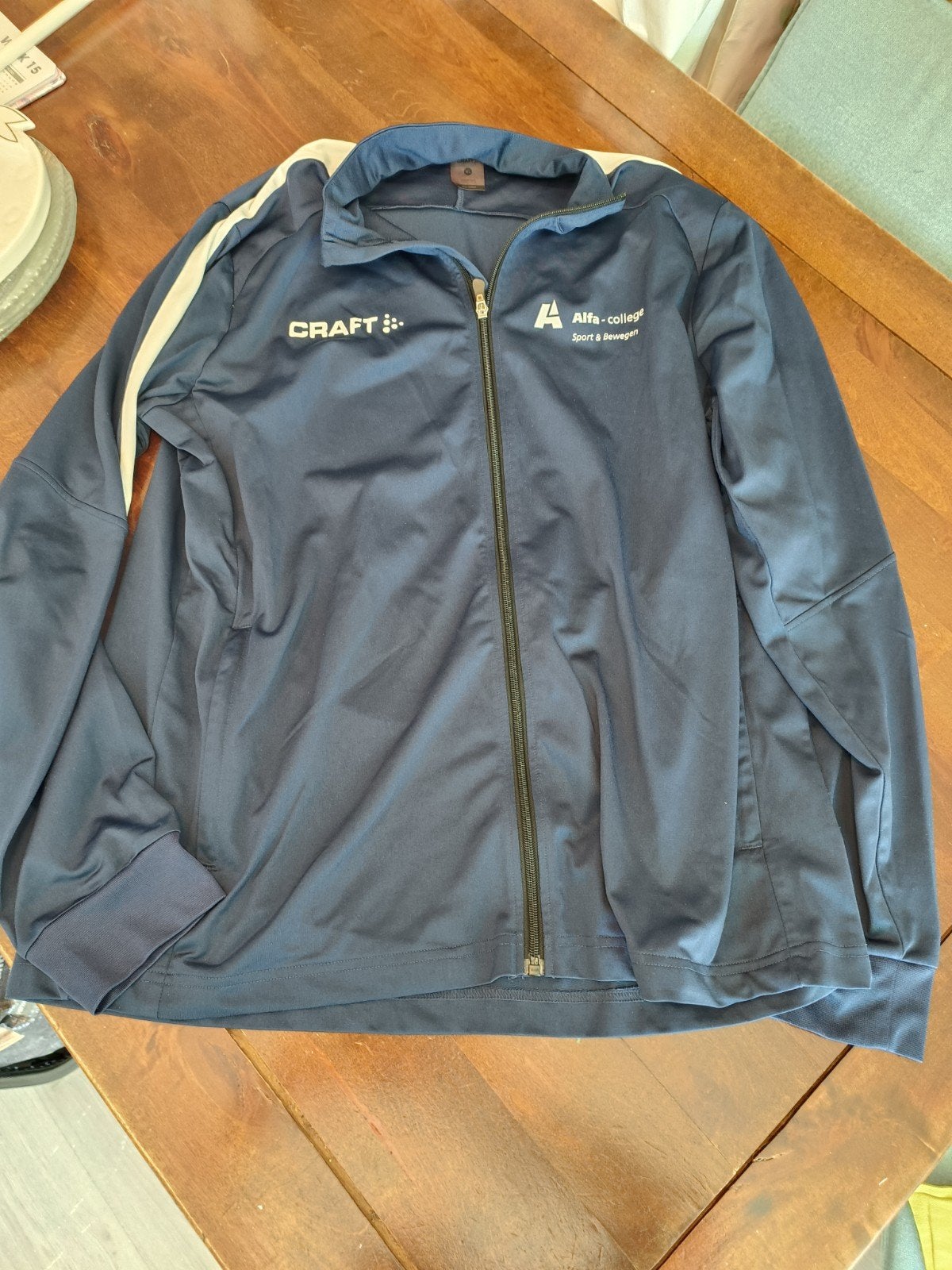 2 jasjes alfa college groningen sport maat xl, Ophalen of Verzenden, Zo goed als nieuw, Maat 56/58 (XL), Blauw