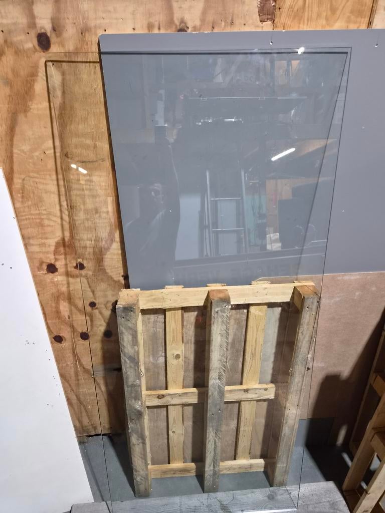 Glasplaat 200 x 90 cm voor tuintafel of andere functie, Ophalen, Gebruikt, 80 tot 120 cm, 160 cm of meer