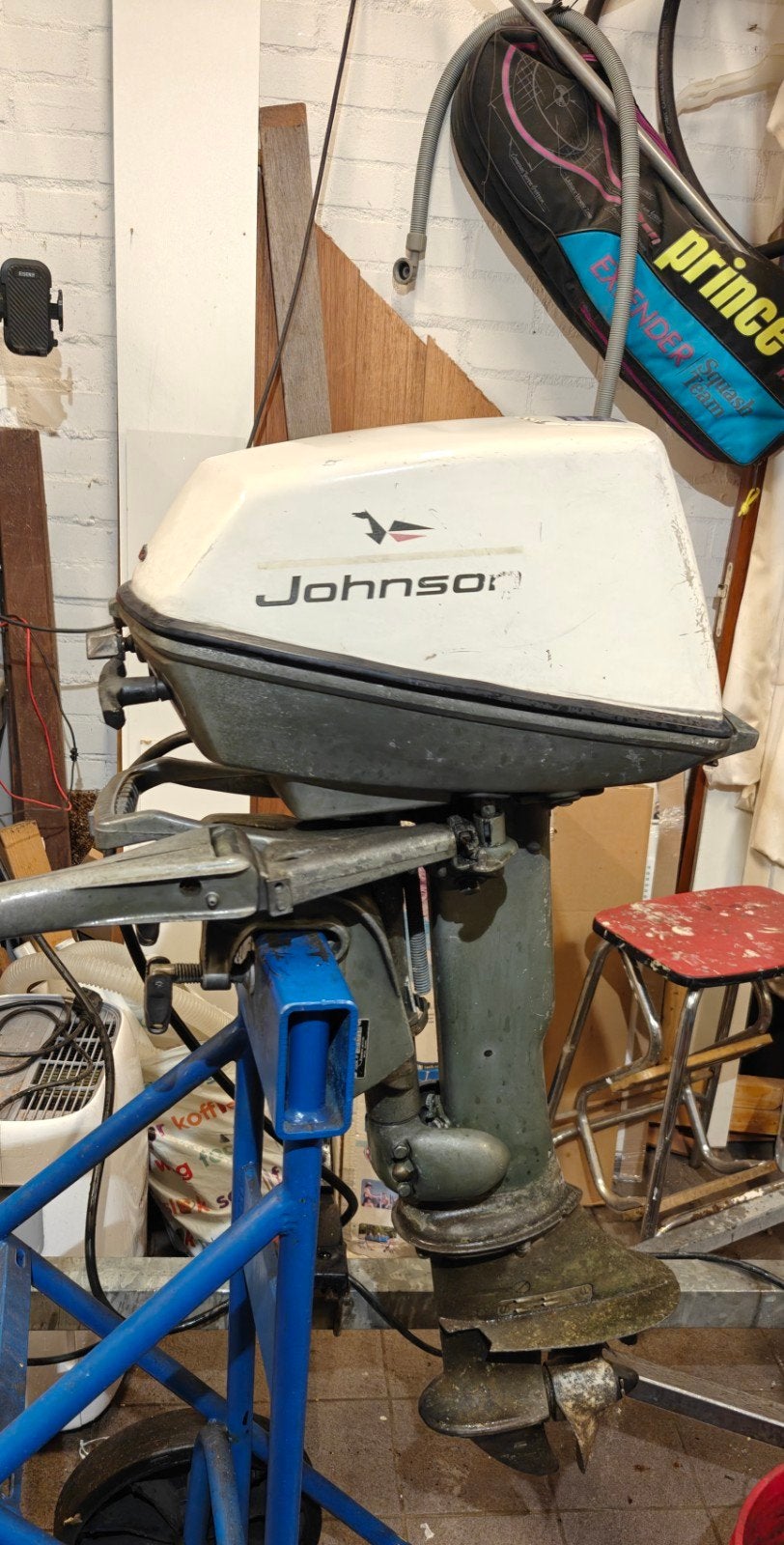 Johnson buitenboordmotor uit 1967 - Schuurvondst, Ophalen, Gebruikt, Overige typen, Zeilboot of Motorboot