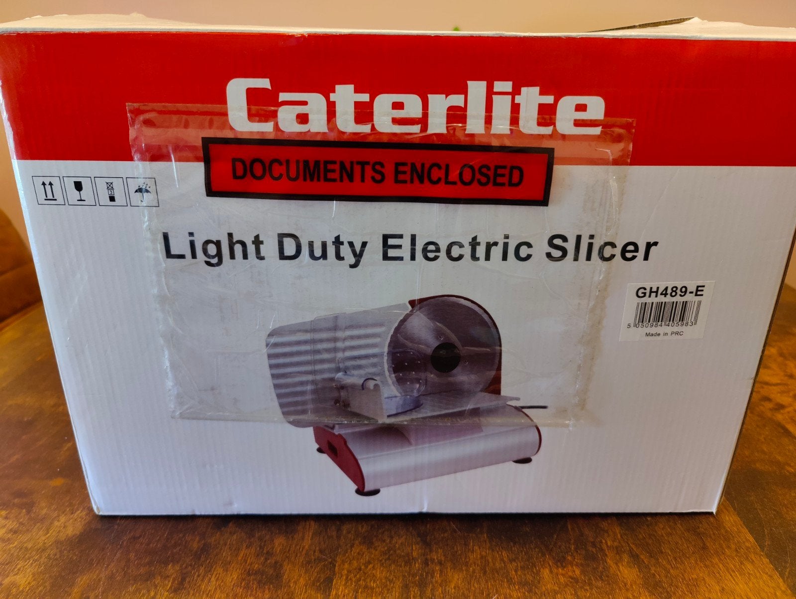 Caterlite Lichtgewicht Elektrische Snijmachine - Nieuw, Witgoed en Apparatuur, Keukenmixers, Ophalen of Verzenden, Nieuw