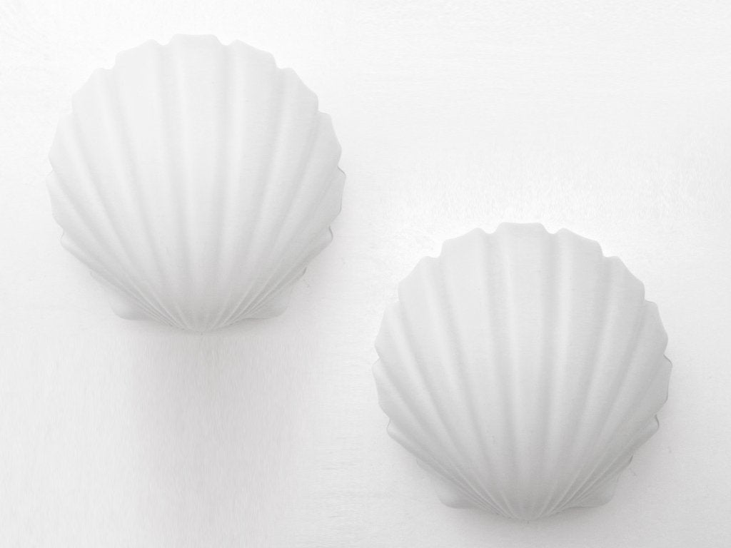 wandlamp set schelp Glashütte Limburg, Verzenden, Zo goed als nieuw, Glas, Wit
