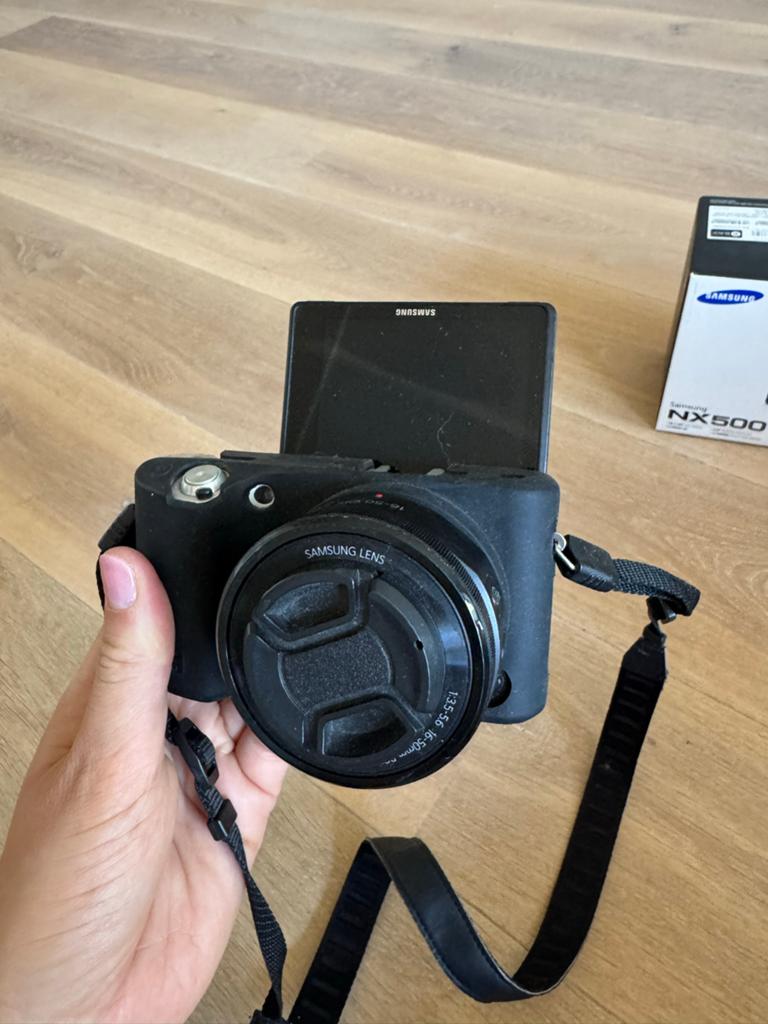 Samsung NX500 Compact Camera met 16-50mm lens, Gebruikt, Compact, Ophalen of Verzenden, Samsung