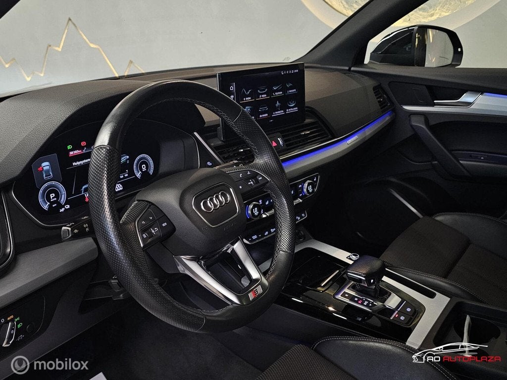 Audi Q5 Sportback 50 TFSI e S edition Panorama/Keyless/Trekh, Auto's, Audi, 4 cilinders, Leder en Stof, Zwart, Bedrijf