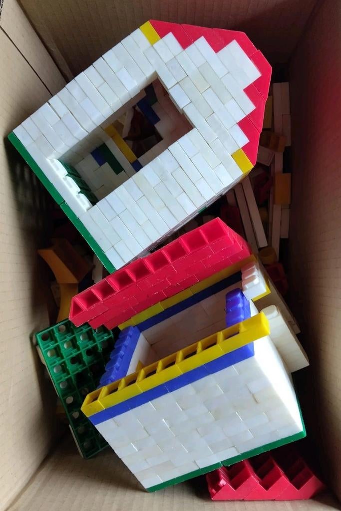 Vintage speelgoed Bambino voorloper van lego bouwstenen, Kinderen en Baby's, Speelgoed | Bouwstenen, Ophalen of Verzenden, Gebruikt
