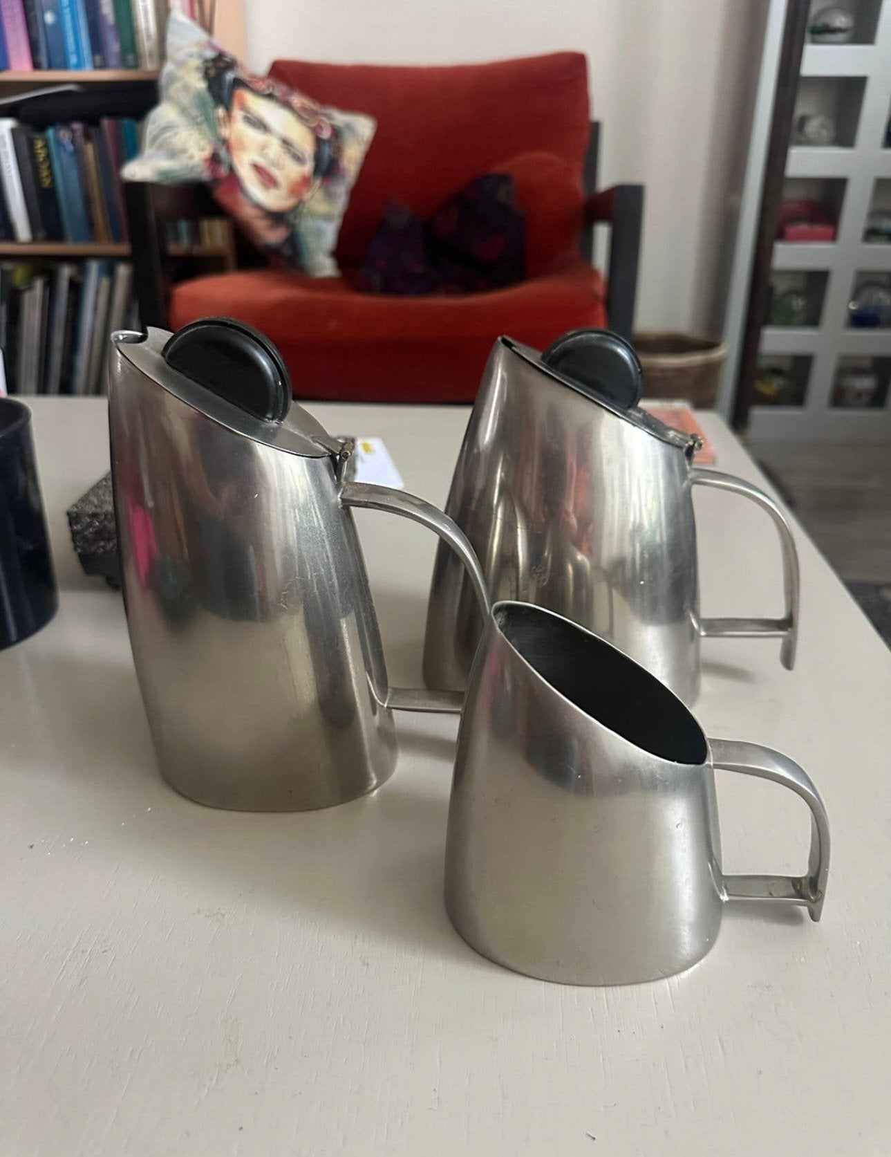 Art Deco Bauhaus stijl koffieset / theeset (3-delig), Ophalen of Verzenden, Zo goed als nieuw, Vintage