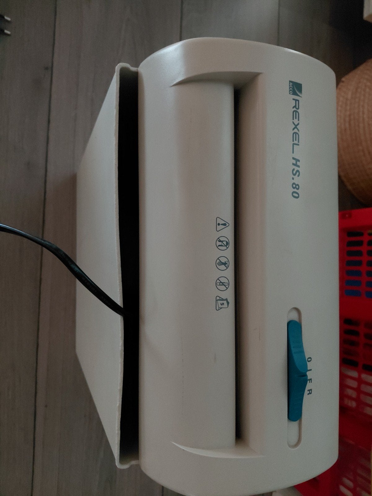 Rexel HS.80 papiervernietiger, Ophalen, Gebruikt