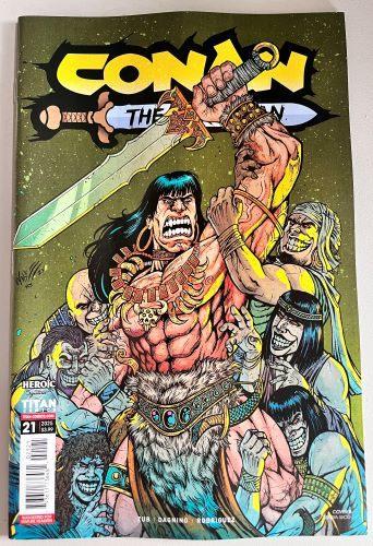 Conan the Barbarian #21 Maria Wolf cover (Titan Comics), Eén comic, Amerika, Nieuw, Ophalen of Verzenden