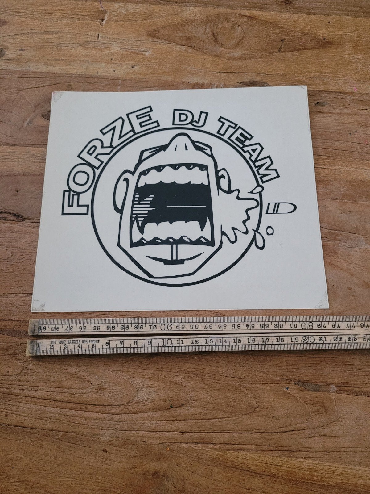 Forze dj team sticker ( hardcore gabber thunderdome ), Ophalen of Verzenden, Gebruikt