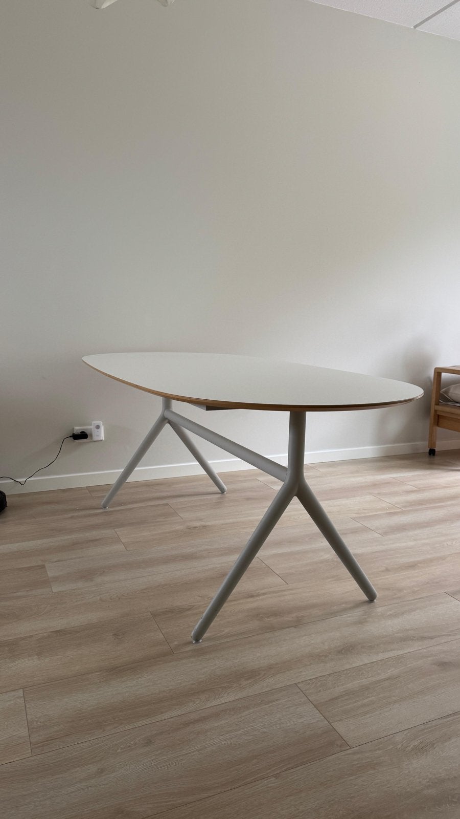 Eettafel 185x90cm met optionele vintage IKEA stoelen, Ophalen, Gebruikt, 50 tot 100 cm, 150 tot 200 cm