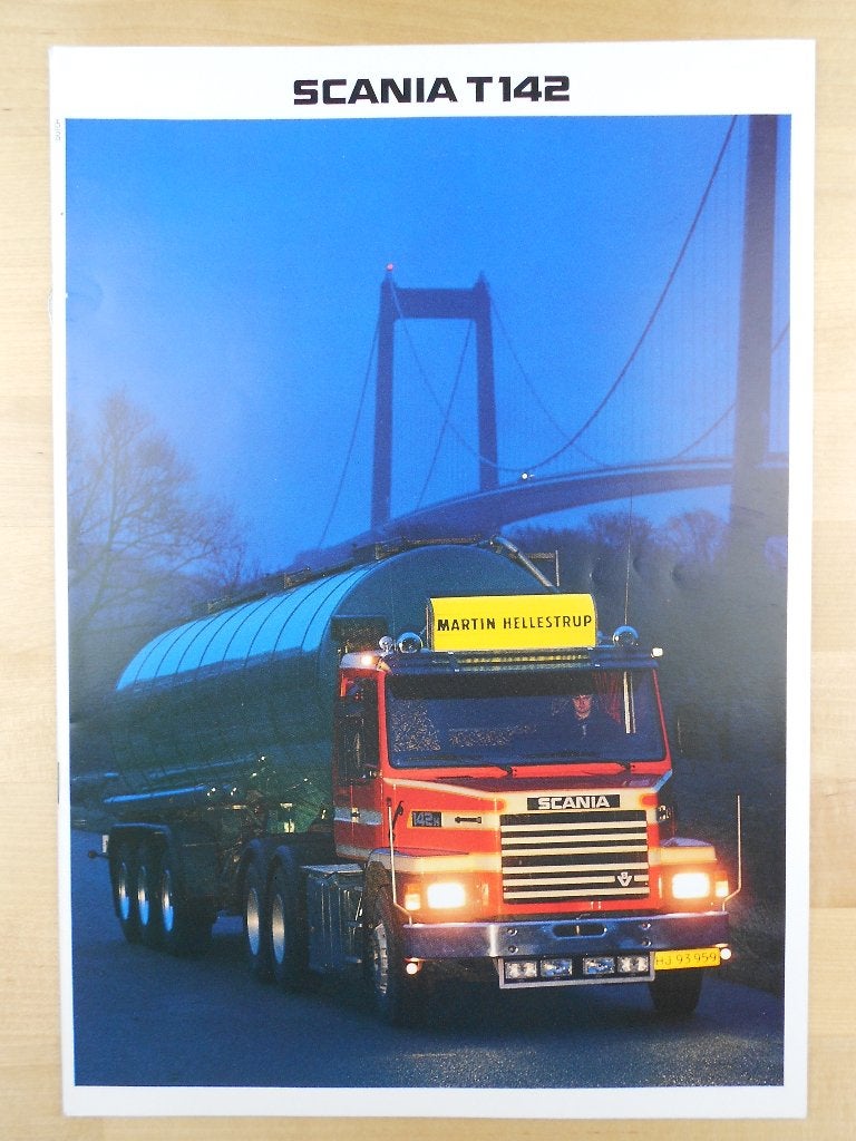 Scania T142 Brochure 1982 - T 142 Torpedo Neus V8, Ophalen of Verzenden, Zo goed als nieuw, Overige merken, Scania