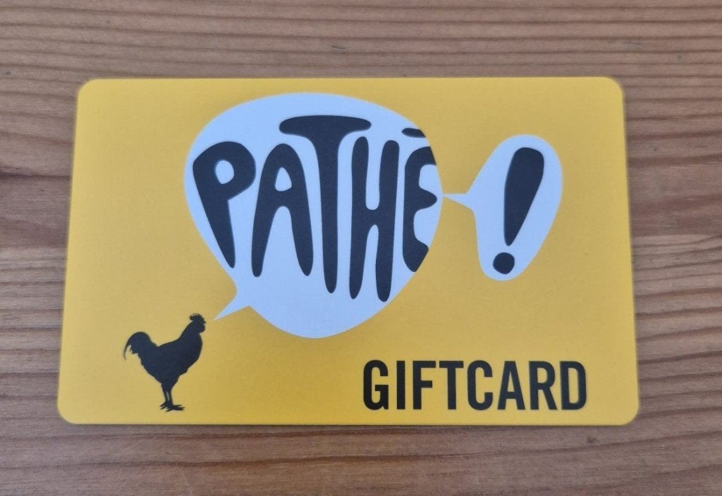 Pathé Giftcard twv € 7,00, Tickets en Kaartjes, Kortingen en Cadeaubonnen, Eén persoon, Cadeaubon, Overige typen