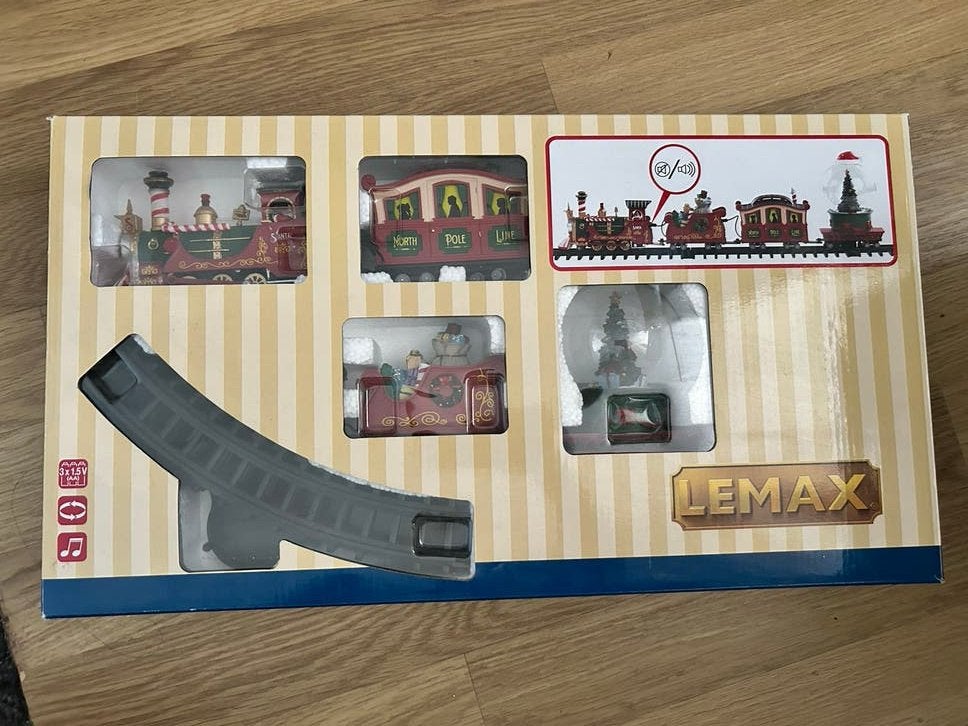 Lemax North Pole Railway Treinset in doos, Ophalen, Zo goed als nieuw