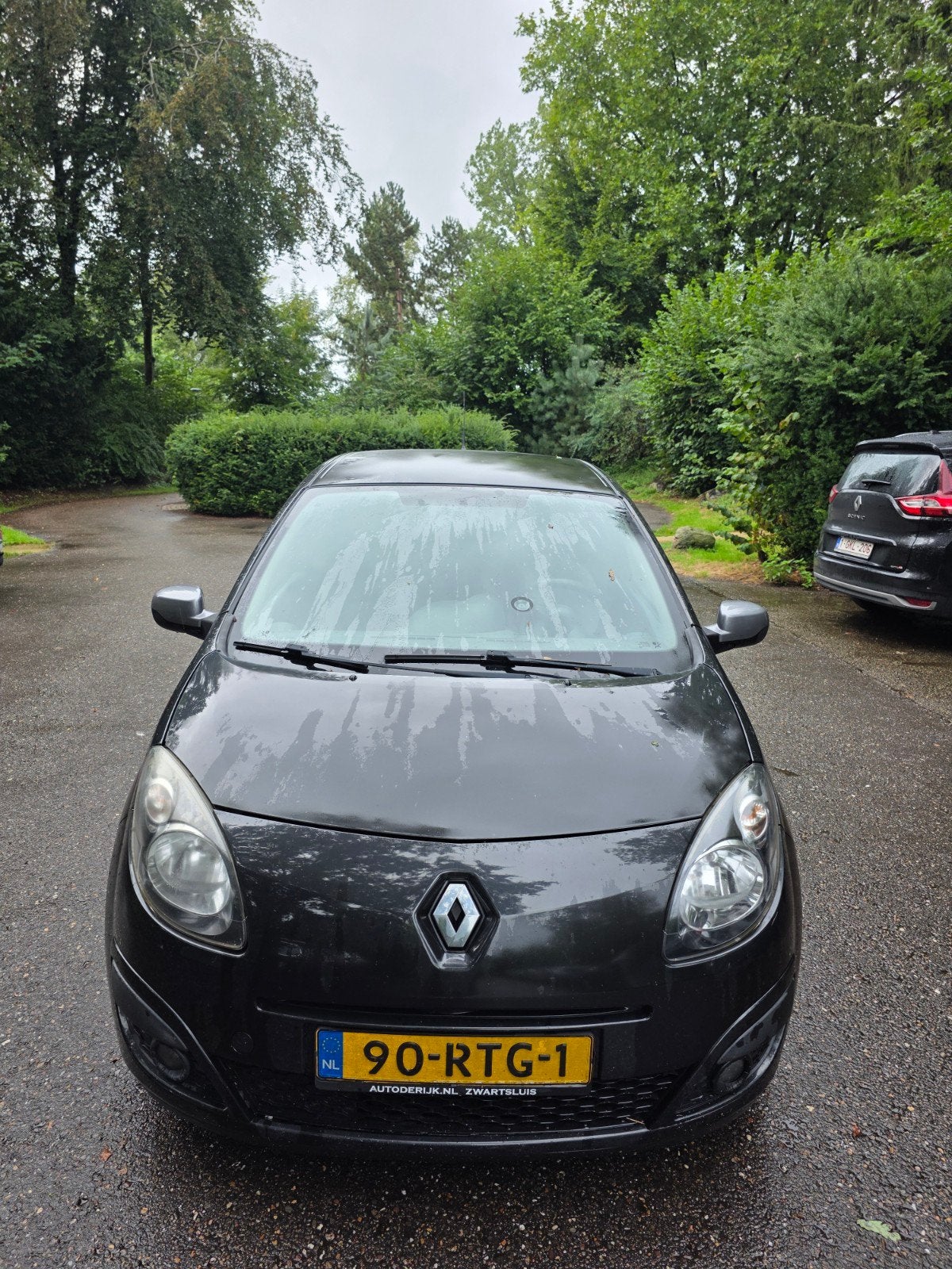 Renault Twingo 1.2 16V 2011 Zwart Klusauto, 839 kg, Twingo, 74 pk, 4 cilinders