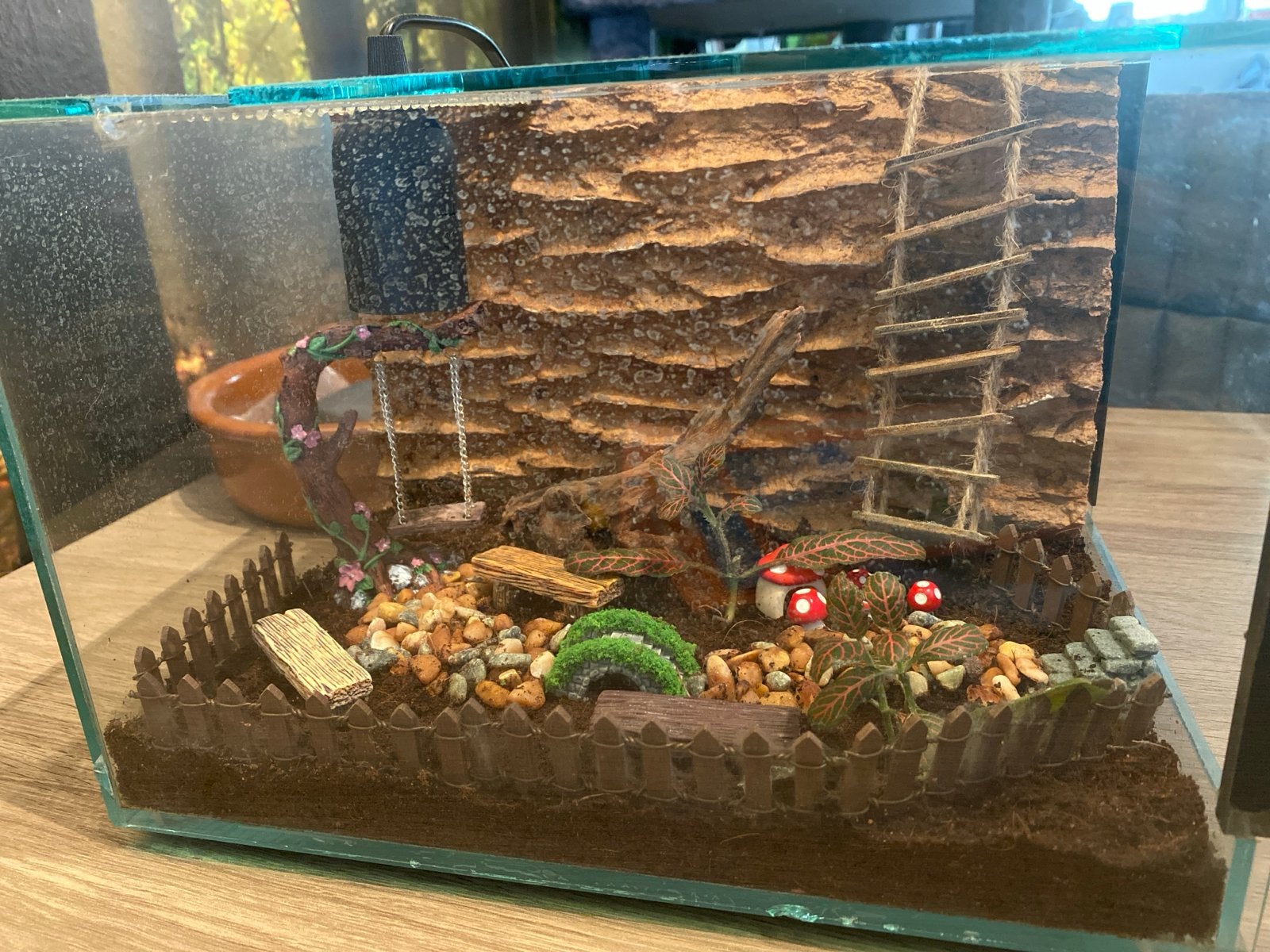 Ingericht terrarium 30x20x20, Ophalen, Zo goed als nieuw