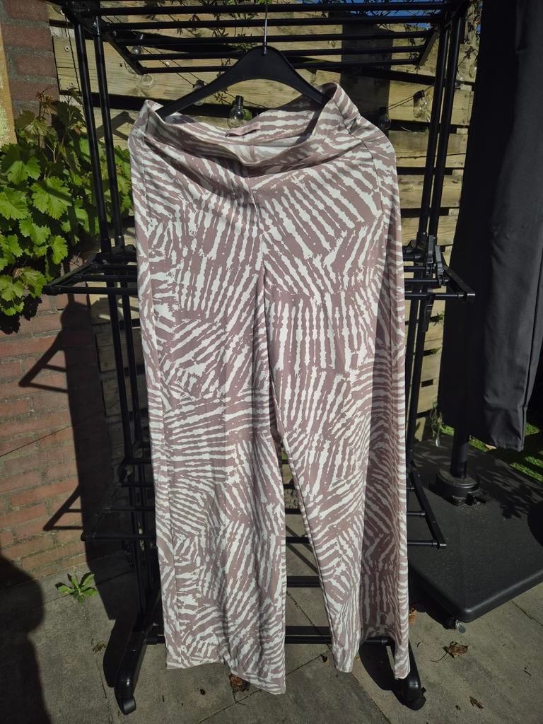 Studio Anneloes Lexis Palm Trousers Offwhite/Taupe XS zgan, Ophalen of Verzenden, Zo goed als nieuw, Maat 34 (XS) of kleiner, Lang