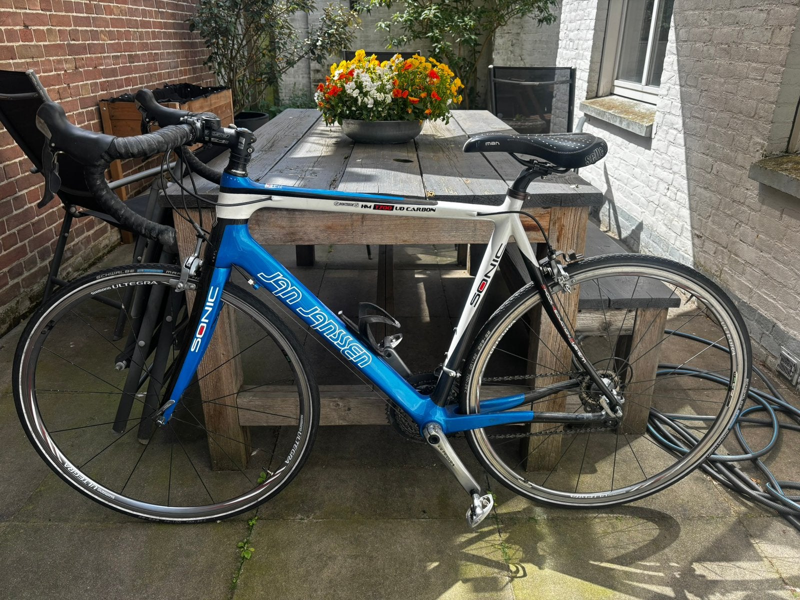 Jan Janssen Soniq Ultegra Racefiets - frame 56cm, Zo goed als nieuw, Meer dan 20 versnellingen, 53 tot 57 cm, Ophalen