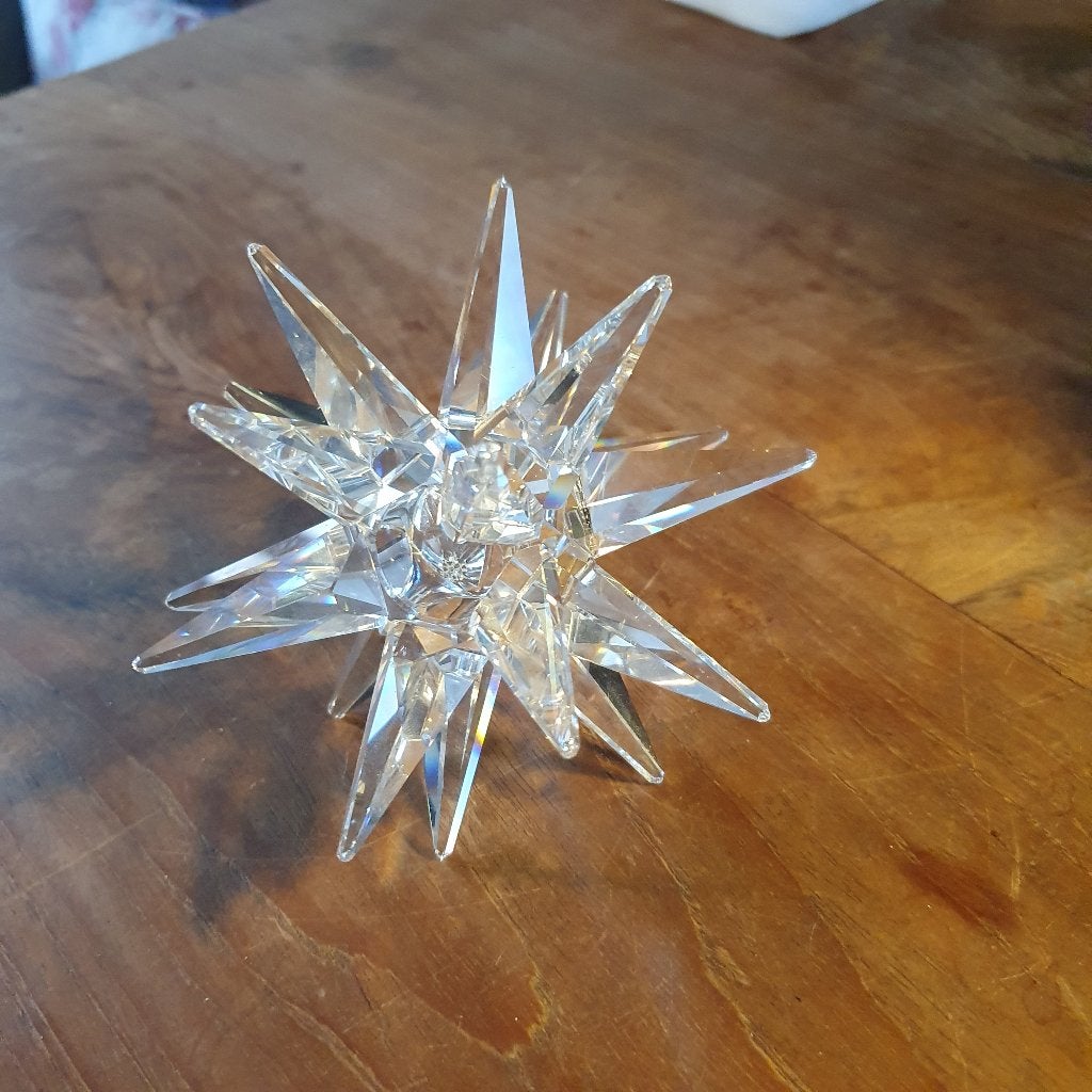 Swarovski kandelaar ster middel, Verzamelen, Swarovski, Ophalen, Zo goed als nieuw, Figuurtje