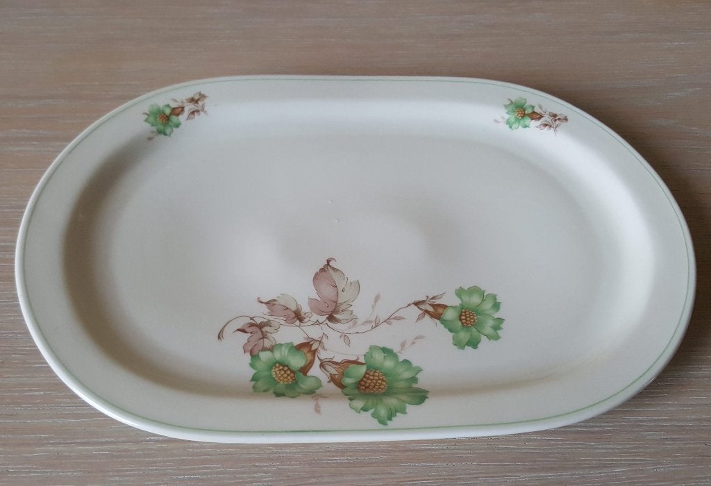 Antieke C.T. Tielsch kleinere ovale serveerschaal - 1930s, Verzenden