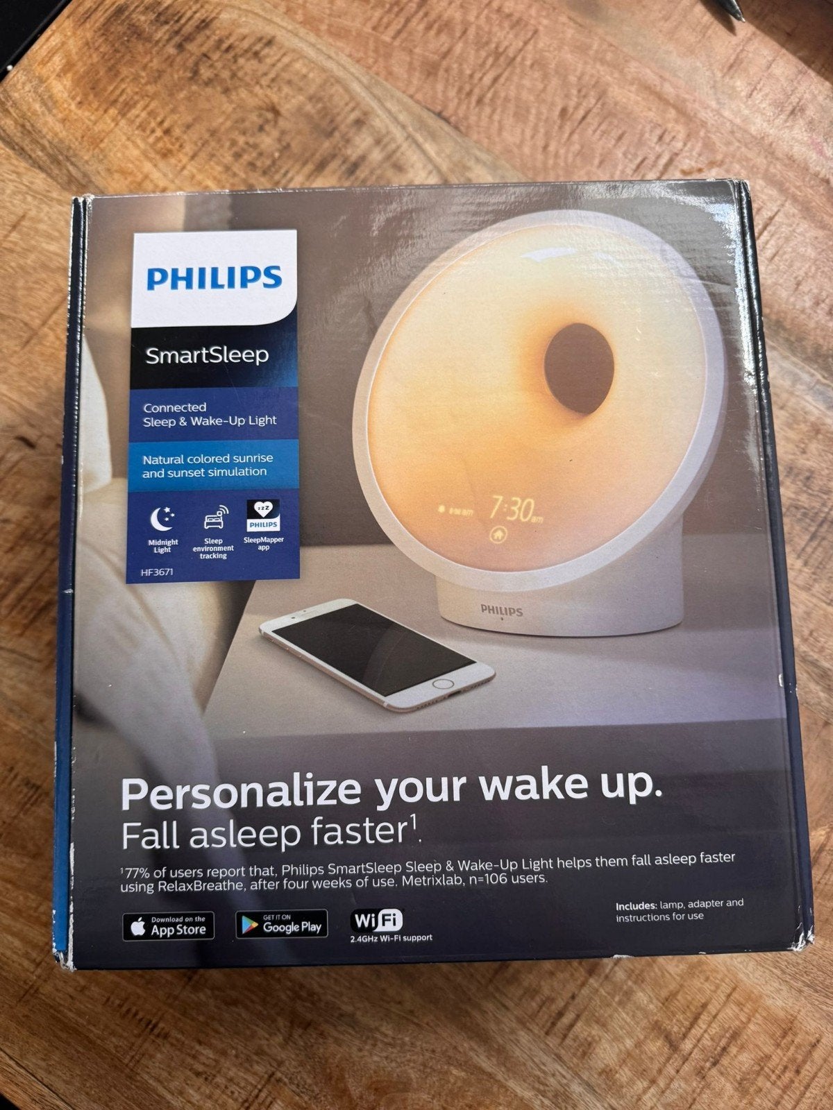 NIEUW IN DOOS! Philips Wake-up Light HF3650/01, Witgoed en Apparatuur, Wekkers, Ophalen of Verzenden, Nieuw, Digitaal