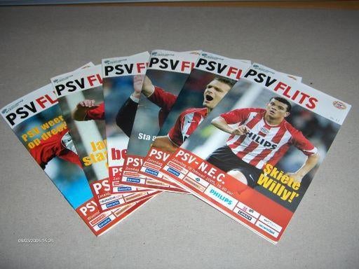 PSV Flits voorprogramma boekjes diverse jaren, Ophalen of Verzenden, Gebruikt, PSV, Overige typen