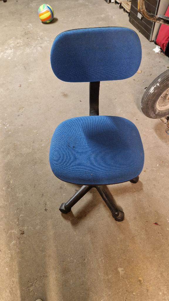 Bureaustoel, Ophalen, Gebruikt, Blauw, Bureaustoel