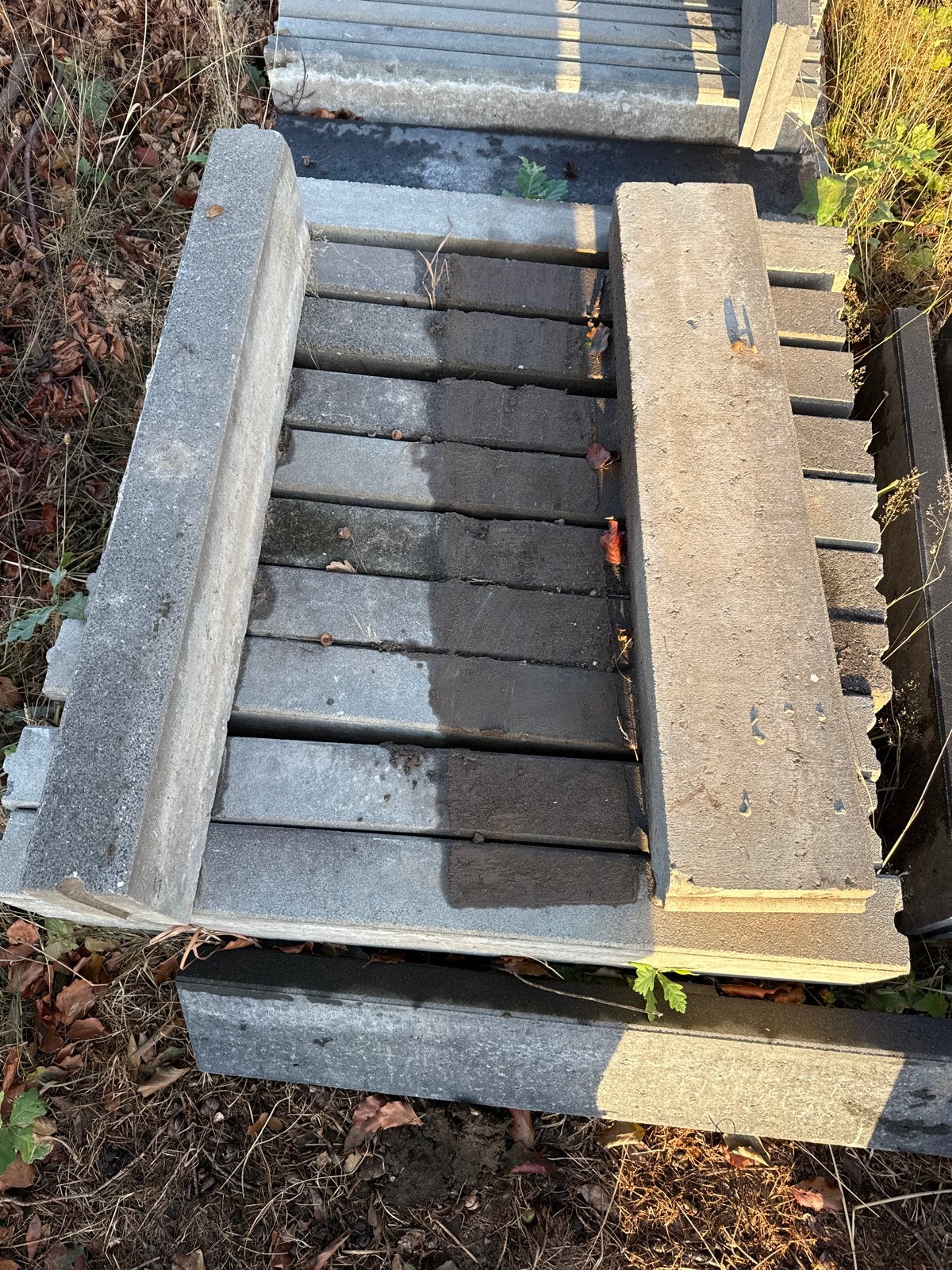 Opsluitbanden 100 x 20 x 10 (12 st.), Tuin en Terras, Tegels en Klinkers, Ophalen, Gebruikt, Overige typen, Minder dan 5 m²