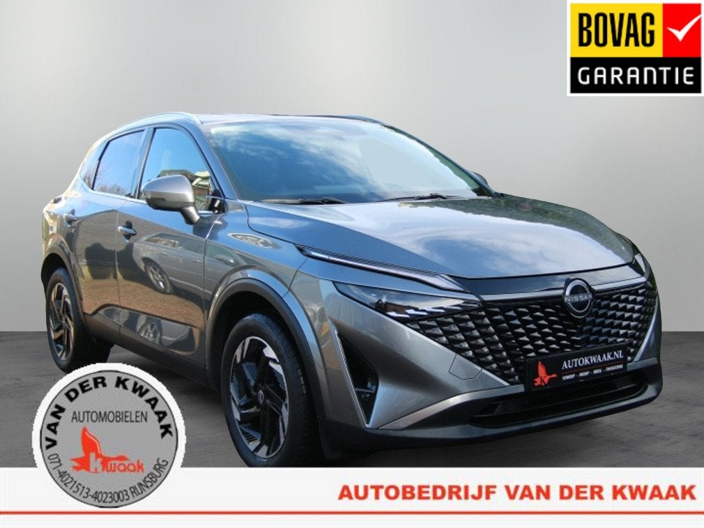 Nissan QASHQAI 1.3 MHEV AUTOMAAT N-CONNECTA Navi/360, Auto's, 12 maanden, Stof, Zwart, Automatische klimaatregeling