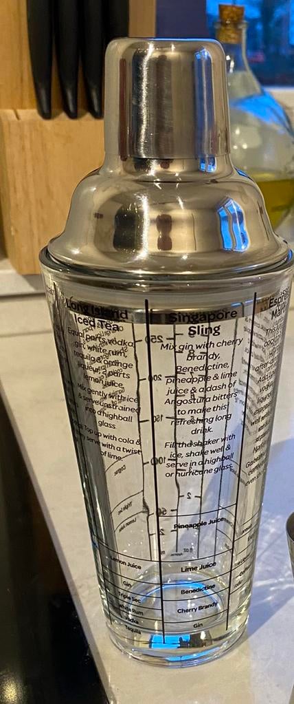 Cocktail shaker, Ophalen of Verzenden, Gebruikt